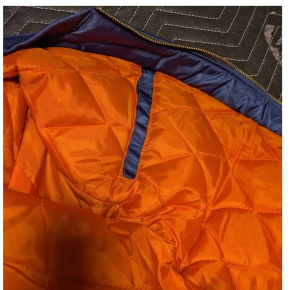 Asstseries Militare NASA Bomber Flight Jacket Navy Blue XXL Space Patch MA-1 - Picture 5 of 16